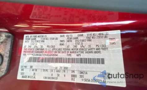 1FMCU9G95DUD25554